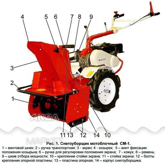 Снегоуборщик для мотоблока купить - цена