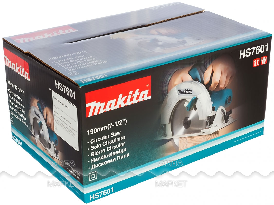 Циркулярная пила Makita HS7601, коробка - Купить по доступной цене в  интернет-магазине AquaMarket ⬥ Доставка в Новосибирске и по Дальнему  востоку - Код товара 315723